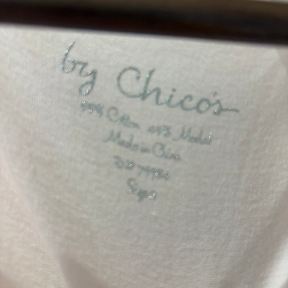 Chico's Ombre Pink Sequin Tank Top Size 2 Medium NWT - Picture 4 of 9